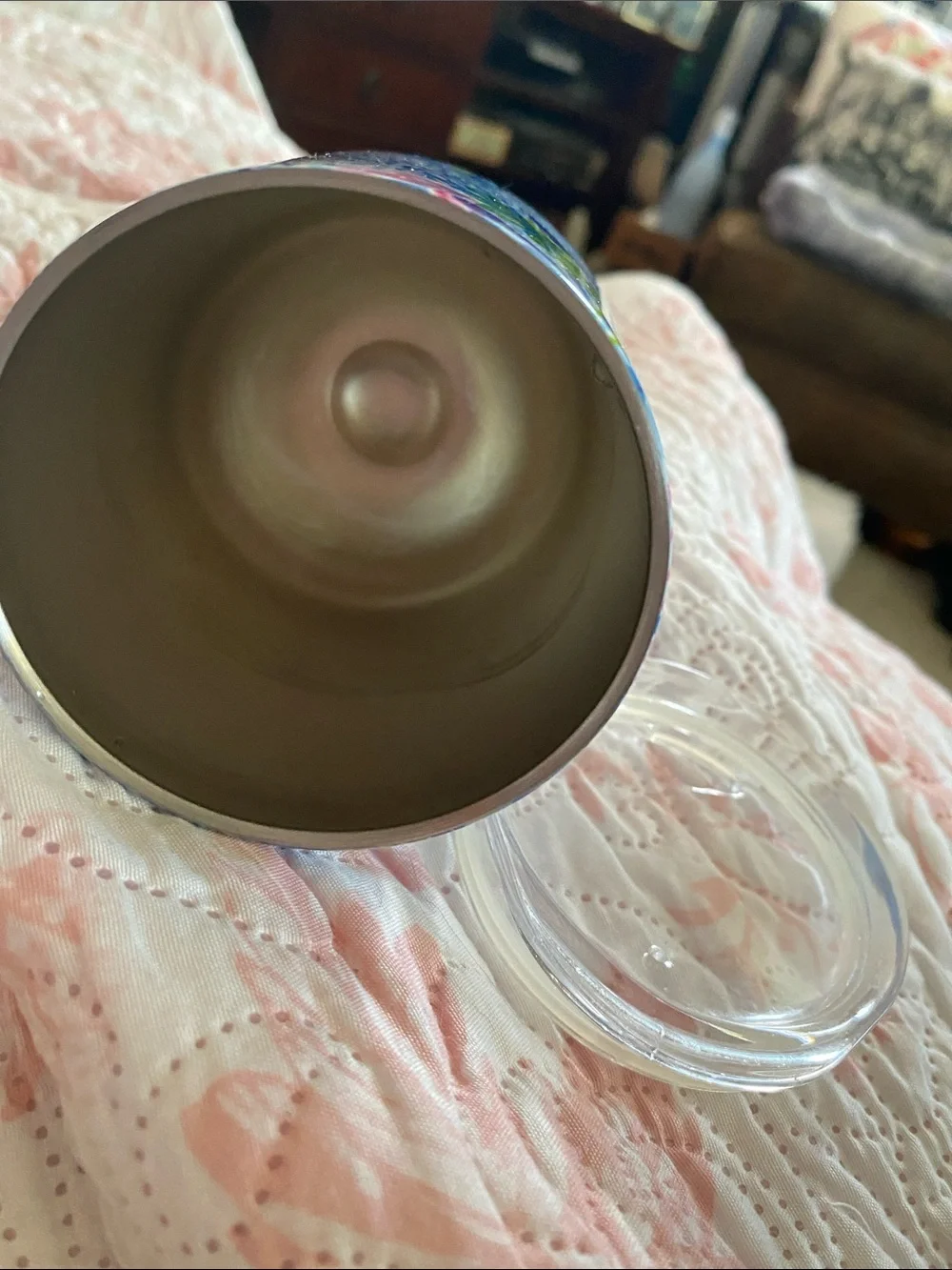 Lilly Pulitzer Insulated Tumbler - Blue & Pink stemless wine glass adult sippy